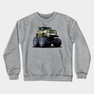 Cartoon Monster Truck Crewneck Sweatshirt